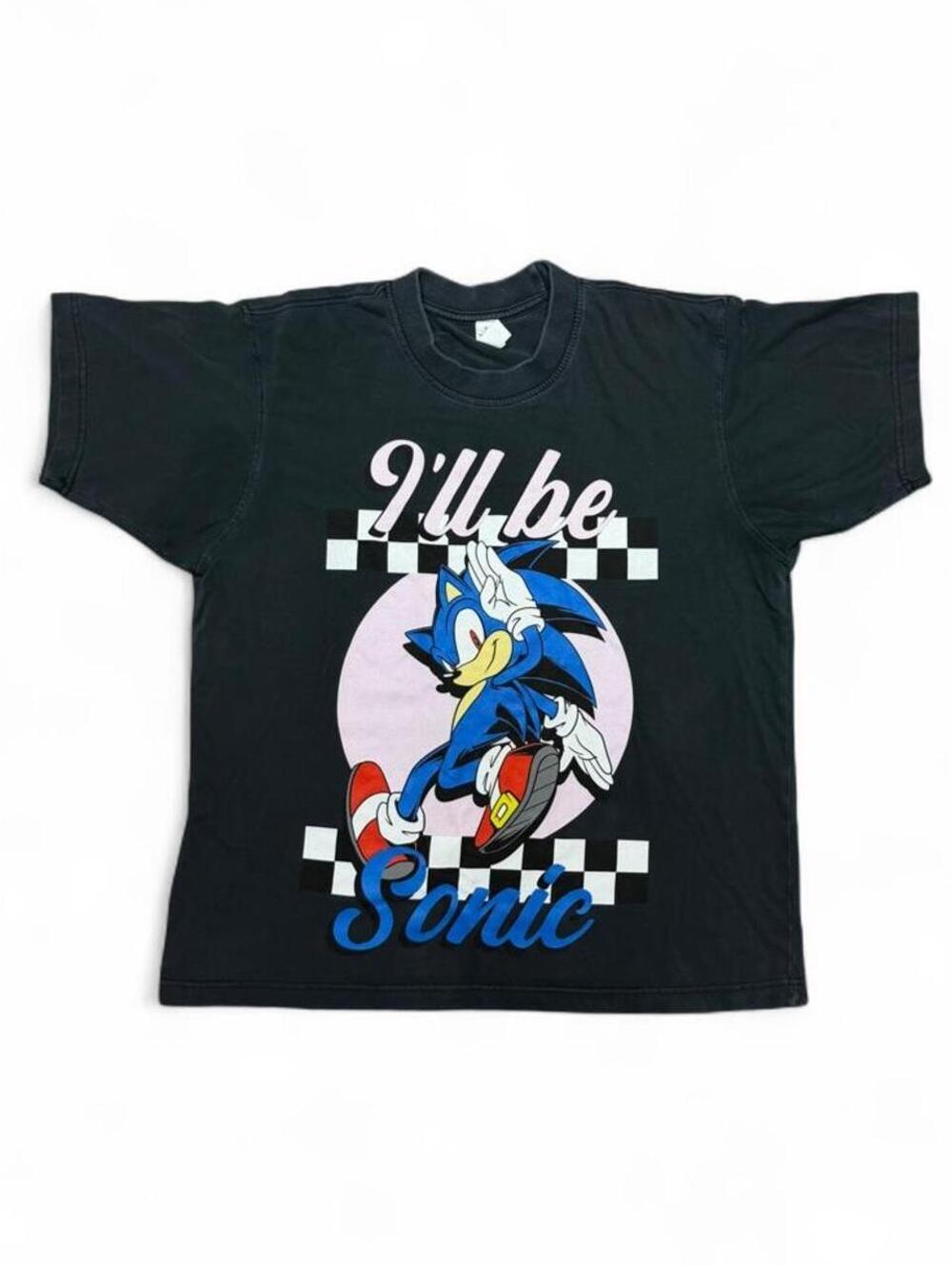 Men's Black and Multi Tshirt
